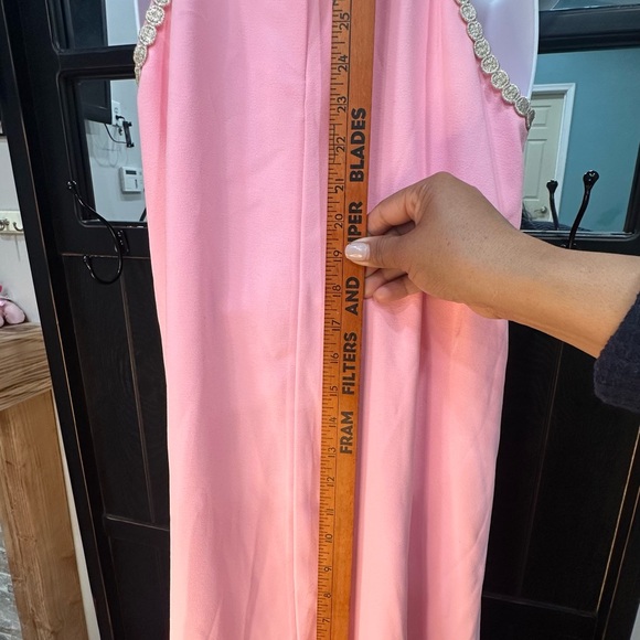 Lilly Pulitzer Strapless Pink and Gold Dress - Picture 4 of 8